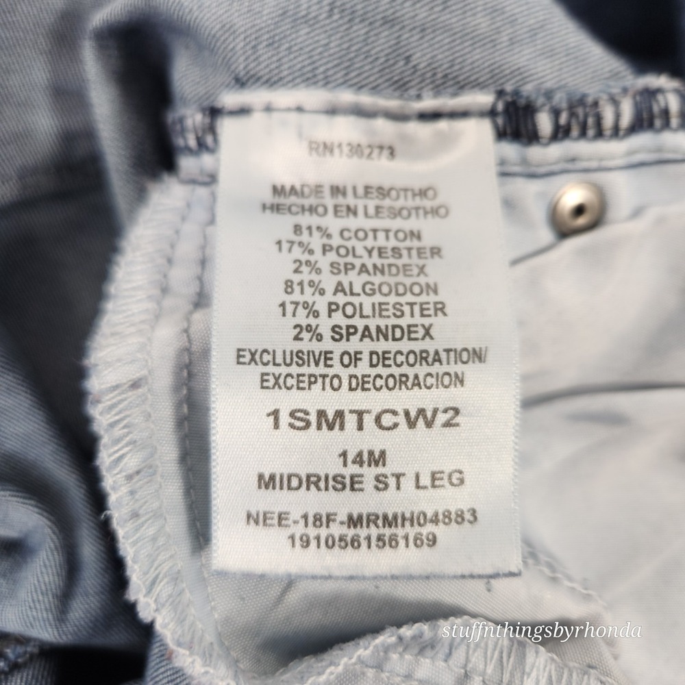 Womens Lee Riders Midrise Straight Jeans Size 14M / 36"x30" - Picture 5 of 5